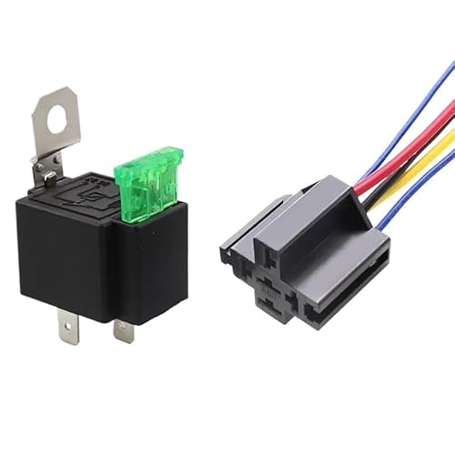 NSPKZXTTGF 1Set 30A DC12V Pre Wired 4 Pin Relay Mounting Base Auto Relay Socket Holder with 30A Medium Fuse NSPKZXTTGF 1Set 30A DC12V Pre Wired 4 Pin Relay Mounting Base Auto Relay Socket Holder with 30A Medium Fuse von NSPKZXTTGF
