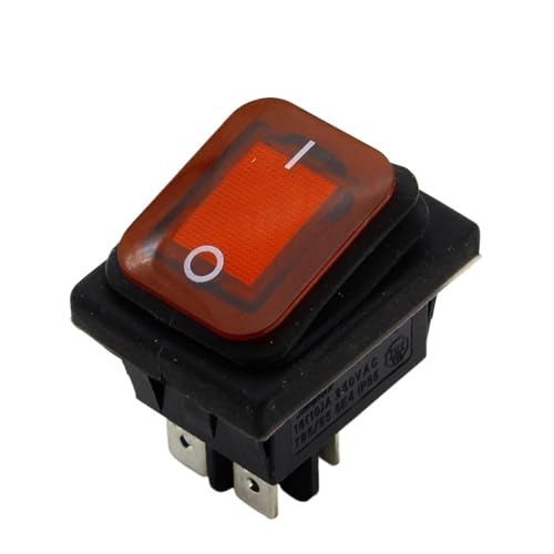 NSPKZXTTGF 1pc Red Waterproof Latching Rocker Toggle Switch IP55 4Pin 2Position AC250V/16A LED Illuminated Low NSPKZXTTGF 1pc Red Waterproof Latching Rocker Toggle Switch IP55 4Pin 2Position AC250V/16A LED Illuminated Low von NSPKZXTTGF