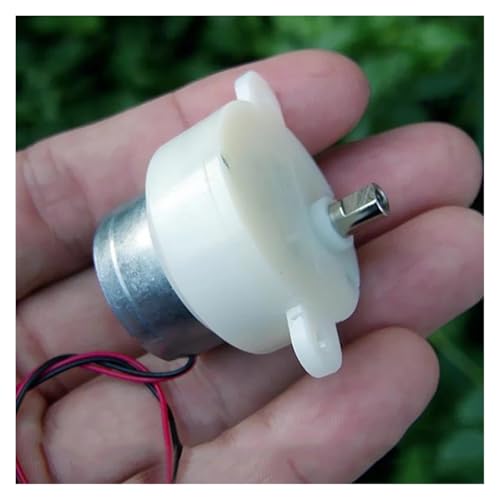 NSPKZXTTGF 300 Turbo Worm Gearbox Gear Electronic Starter DC 6V-12V 7.5RPM Slow Speed Mute Electronic Starter DIY Toy Robot Model von NSPKZXTTGF