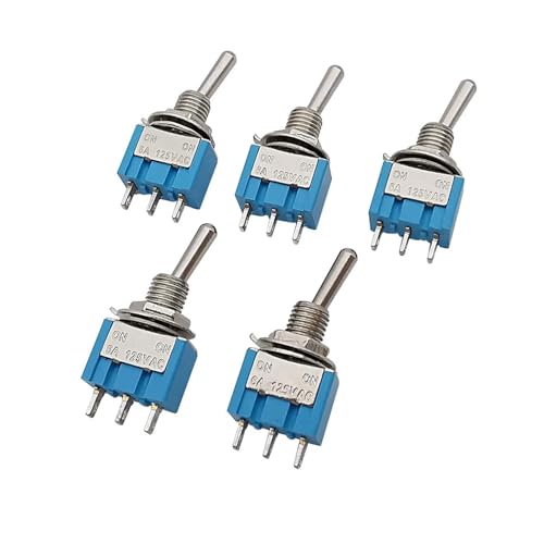 NSPKZXTTGF 5Pcs Blue MTS-102 3 Pin Toggle Switch 6A 125V AC ON-ON Rocker Miniature Toggle Switches NSPKZXTTGF 5Pcs Blue MTS-102 3 Pin Toggle Switch 6A 125V AC ON-ON Rocker Miniature Toggle Switches von NSPKZXTTGF