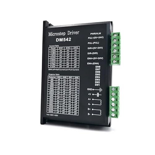 NSPKZXTTGF DM542 Stepper Electronic Starter Controller for 57 86 Series 2-Phase Stepper Electronic Starter Driver 18-48 VDC NSPKZXTTGF DM542 Stepper Electronic Starter Controller for 57 86 Series 2-Phase Stepper Electronic Starter Driver 18-48 VDC von NSPKZXTTGF