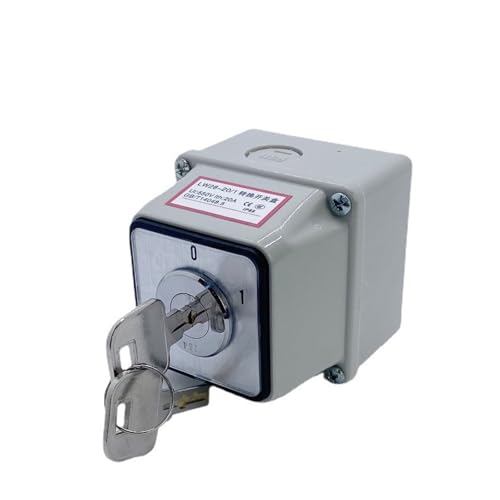 NSPKZXTTGF LW26-20YS5/1M Box with Lock Key 20A Power Cut-Off Switching Reverse Transfer Rotary Cam Switch NSPKZXTTGF LW26-20YS5/1M Box with Lock Key 20A Power Cut-Off Switching Reverse Transfer Rotary Cam Switch von NSPKZXTTGF