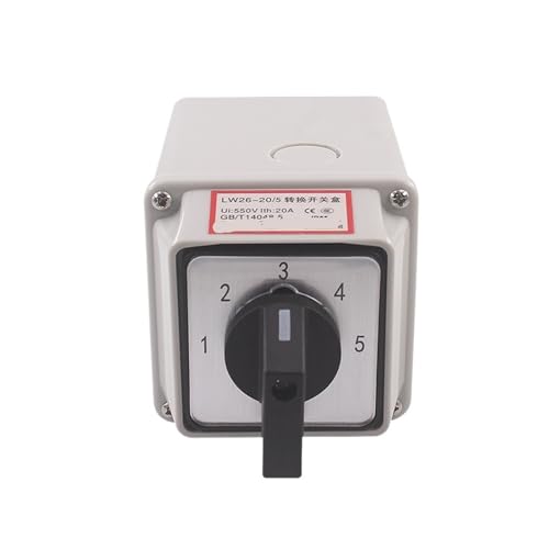 NSPKZXTTGF YMW26 LW26-20/5M Two Wire Five Group 5 Position 20A Power Switching Signal Box Transfer Rotary Cam Switch NSPKZXTTGF YMW26 LW26-20/5M Two Wire Five Group 5 Position 20A Power Switching Signal Box Transfer Rotary Cam Switch von NSPKZXTTGF