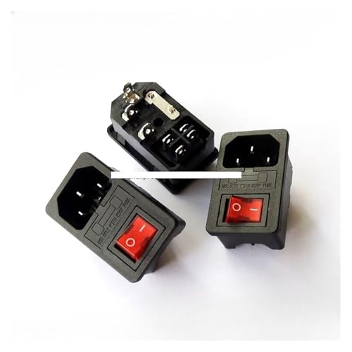 NSPKZXTTGF with 10A Fuse ! Red Rocker Switch Fused IEC 320 C14 Inlet Power Socket Fuse Switch Connector Connector NSPKZXTTGF with 10A Fuse ! Red Rocker Switch Fused IEC 320 C14 Inlet Power Socket Fuse Switch Connector Connector von NSPKZXTTGF