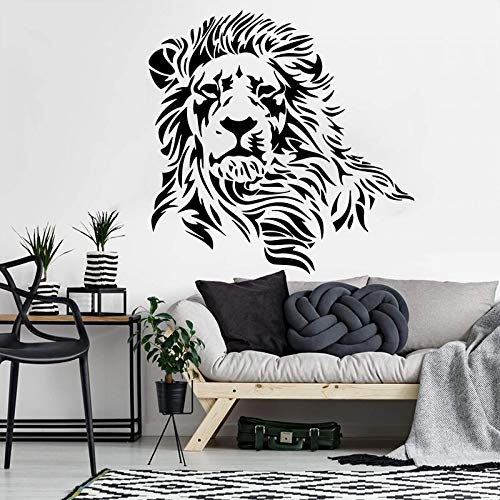 NSRJDSYT Große Löwe Afrika Tier Wandaufkleber Schlafzimmer Kinderzimmer Raubtier Tier Babyzimmer Zoo Wandtattoo Kindergarten Vinyl Wohnkultur 42x42cm von NSRJDSYT