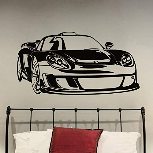 NSRJDSYT Sport Rennwagen Wandtattoo Fahrzeug Vinyl Glas Aufkleber Cool Teens Jungen Schlafzimmer Wohnzimmer Garage Home Decoration Wandbild 74x141cm von NSRJDSYT