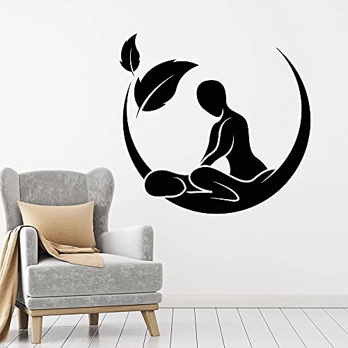 NSRJDSYT Wandtattoo Massage Salon Spa Schönheit Gesundheit Therapie Innendekoration Tür Fenster Vinyl Aufkleber wasserdichte Kunst Tapete 42x44cm von NSRJDSYT