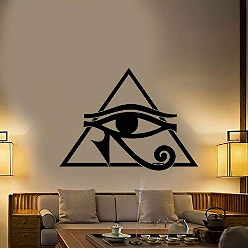 NSRJDSYT Wandtattoo ägyptischen Stil Augenschutz Symbol Vinyl Fenster Aufkleber Wohnzimmer Schlafzimmer Kunst Zimmer Retro Home Decoration 42x56cm von NSRJDSYT