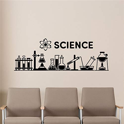 NSRJDSYT Wissenschaft Wandtattoo Chemie Klassenzimmer Dekor Poster Vinyl Aufkleber Wanddekoration Kunst Dekor Wohnkultur 90x30cm von NSRJDSYT
