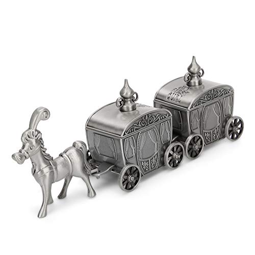 NSXAYIWE My First Curl and First Tooth Keepsake Box, Antique Silver Fairy Holder First Haircut Keepsake for Christening Newborn Shower Birthday Gift Carriage Shape NSXAYIWE My First Curl and First Tooth Keepsake Box, Antique Silver Fairy Holder First Haircut Keepsake for Christening Newborn Shower Birthday Gift Carriage Shape von NSXAYIWE