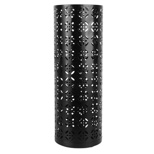 NSXAYIWE Umbrella Holder Round Stylish Hollow Copper Pattern Metal Umbrella Stand for Home Entryway Compact Design Indoor and Outdoor Use (Medium) von NSXAYIWE