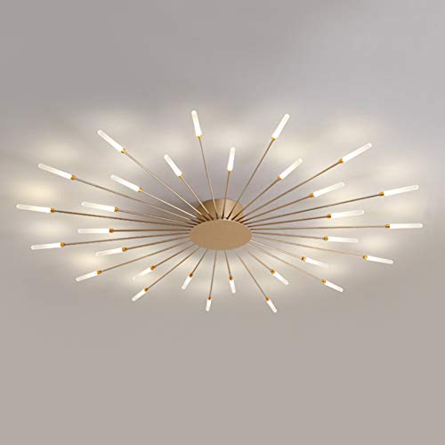 Feuerwerk Rotierenden Decke,Kreativ Zeiger Deckenleuchte Für Wohnzimmer,Modernen Led Deckenleuchte Flush-halterung,Feuerwerk Deckenleuchten Indoor Studie-Golden. 30t Feuerwerk Rotierenden Decke,Kreativ Zeiger Deckenleuchte Für Wohnzimmer,Modernen Led Deckenleuchte Flush-halterung,Feuerwerk Deckenleuchten Indoor Studie-Golden. 30t von NSXBY