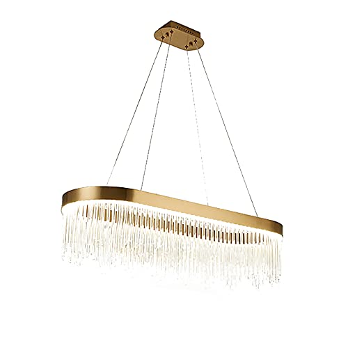 Led Nordic Bereitstellen-modernen Leichter Luxus Kronleuchter,Persönlichkeit Kreativ Leichter Luxus Glas Kronleuchter,Wohnzimmer Esszimmer Schlafzimmer Licht-Ovales weißes licht 60 * 35 * 20cm von NSXBY