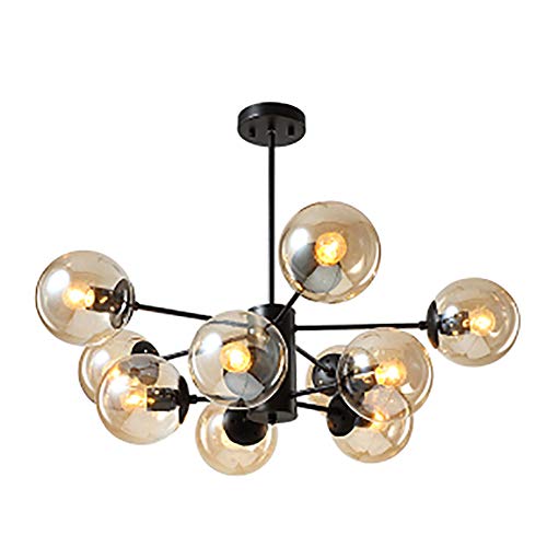 Magic Bean Deckenleuchte,Modernen Jane Oh Während Light,Glas Kugel Hängelampe,E27 Sputnik Kronleuchter,Mid Century Kronleuchter Zu Farmhouse-Cognac lampenschirm 10 kopf Magic Bean Deckenleuchte,Modernen Jane Oh Während Light,Glas Kugel Hängelampe,E27 Sputnik Kronleuchter,Mid Century Kronleuchter Zu Farmhouse-Cognac lampenschirm 10 kopf von NSXBY
