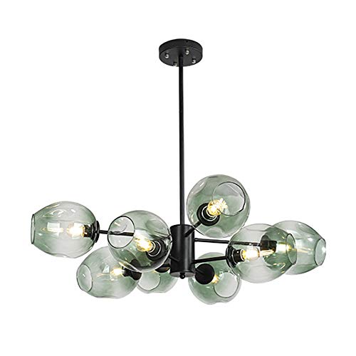 Modernen Sputnik Kronleuchter,E27 Molekül Kronleuchter,Vintage Semi Flush Deckenleuchten Während Light Für Esszimmer Wohnzimmer Foyer Coffee Bar Schlafzimmer-Grüner lampenschirm 8 kopf Modernen Sputnik Kronleuchter,E27 Molekül Kronleuchter,Vintage Semi Flush Deckenleuchten Während Light Für Esszimmer Wohnzimmer Foyer Coffee Bar Schlafzimmer-Grüner lampenschirm 8 kopf von NSXBY