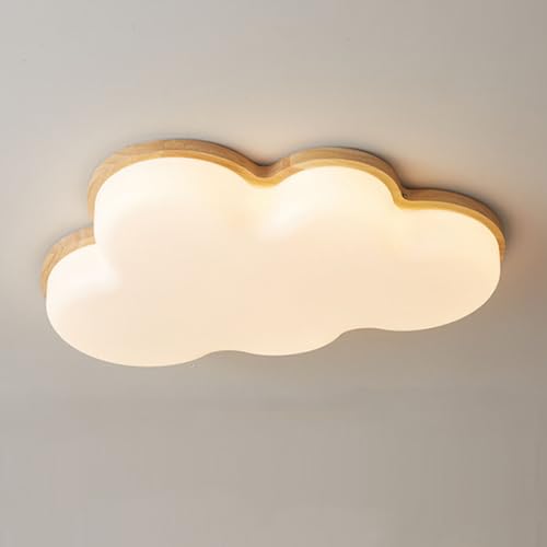 NSXBY LED -Schlafzimmer -Deckenlichter im modernen Creme -Stil, einfache Deckenlichter für Kinderzimmer, vollwertige Spektrum -Augenpflege -Wolkenlampen und Leuchten,50cm von NSXBY