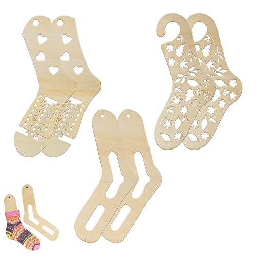 NSXIN 6 stück Socken Blocker Holz Sockenbretter, Handgefertigte gewebte Sockenschablone Sockenblocker, Größen Verstellbare Sockendehner zum Stricken und Häkeln NSXIN 6 stück Socken Blocker Holz Sockenbretter, Handgefertigte gewebte Sockenschablone Sockenblocker, Größen Verstellbare Sockendehner zum Stricken und Häkeln von NSXIN