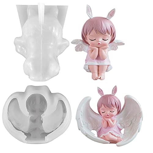 3D Silikonform Engel Baby Kuchen Fondant Silikon Formen Backform Engelförmige, DIY Fondant Backen Werkzeug Für Süßigkeiten Schokolade Kuchen Form Dekorieren (Typ A+Typ B) von NSXIN