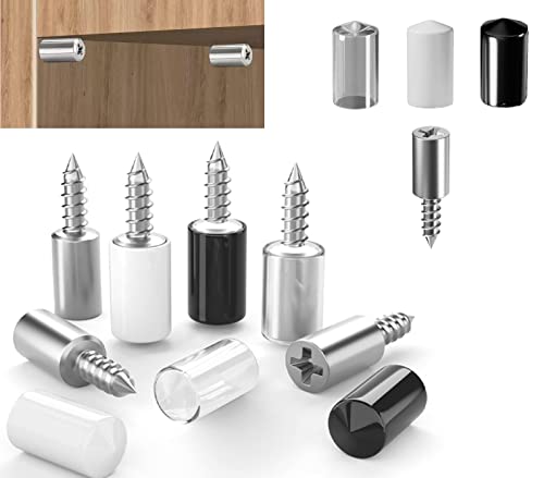 Stenhimmel Selbstschneidende integrierte Schraubenlaminathalterung mit Anti-Rutsch Gummiüberzug, Metallschrauben, Glasbodenträger Schrauben für Möbel Schränke Bücherregal(100 Stück,Transparent) Stenhimmel Selbstschneidende integrierte Schraubenlaminathalterung mit Anti-Rutsch Gummiüberzug, Metallschrauben, Glasbodenträger Schrauben für Möbel Schränke Bücherregal(100 Stück,Transparent) von NSXIN