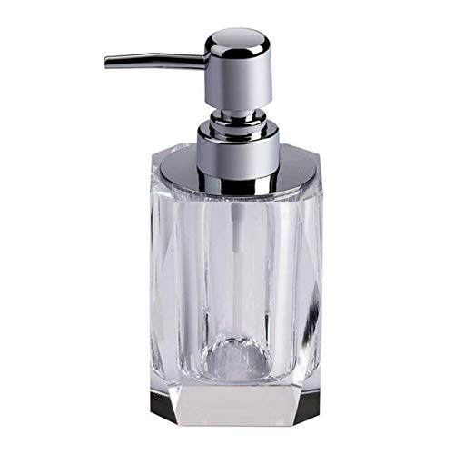 NT Kristallglas Seifenspender Qualitäts-Lotion-Flasche Küche Bad Shampoo Pumpe Aufsatz- Lotionspender 165ml (Size : 165ml) von NT