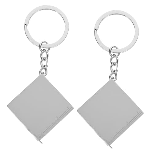 2pcs Mini -Band Messen Sie Keychain Metall -Band messen tragbares quadratisches Werkzeug für Partyfeiern von NTALJC
