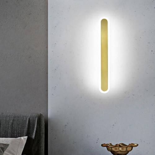 Modern Wall Light Indoor Oval Design Sconce Creatively Decorative Lighting Long Strip Iron Acrylic for Bedroom Hallway Living Room von NTALJC