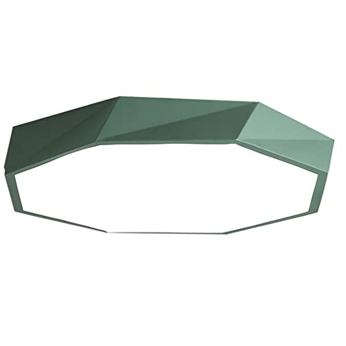 NTALJC Bunte polygonale flache Leuchten Ultradünne Makaroon-Panel Decke Integrierte Installation Leuchte 3 Farben Dimmbare Geräte für Schlafzimmer Flur Treppenhaus Büro Büro von NTALJC