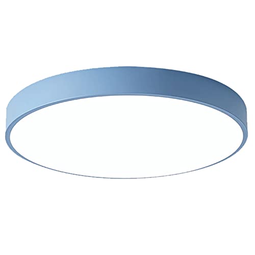 NTALJC Embedded Installation kreisförmige flache Leuchten Haushaltseisendecke Macarons Farbe dimmbare Panel Licht helle industrielle Beleuchtung für Treppenhaus Schlafzimmer Kinderzimmer von NTALJC