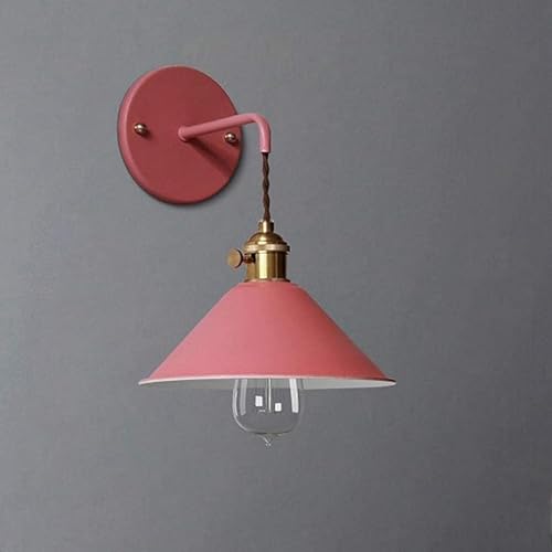 NTALJC Moderne Wandleuchte Metall Trichter Schatten Schmiedeeisen Wand Innenbeleuchtung Küchen Wandleuchte Industrieanlagen für Wohnzimmer von NTALJC