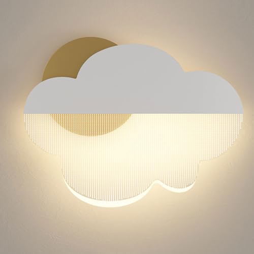 NTALJC Moderne einfache Stil weiße Wolkenform in Innenwand Wandleuchten rund Bett und Wohnzimmer Dekoration Wand Eisenmaterial Wandlaterne Acryl Schatten Wandleuchten NTALJC Moderne einfache Stil weiße Wolkenform in Innenwand Wandleuchten rund Bett und Wohnzimmer Dekoration Wand Eisenmaterial Wandlaterne Acryl Schatten Wandleuchten von NTALJC