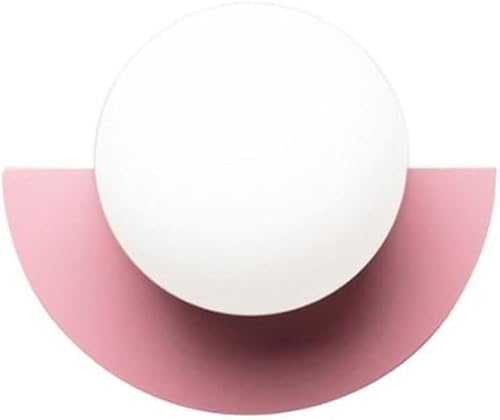 NTALJC Moderne fächerförmige Wandleuchter in der Innenabdeckung Wandleuchte mit Glasballschatten, die mit Schlafzimmer kompatibel ist, für Küchen von NTALJC
