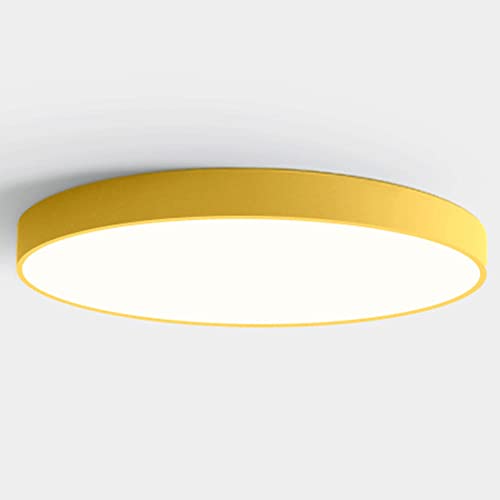 NTALJC Runde Makaroon-Farbpanel Lichter moderne minimalistische flache Decken Ultra dünne Eisenarbeit Leuchte Energie sparen Tri-Tone Licht für lebende Schlafzimmer Schrank Foyer Flur von NTALJC