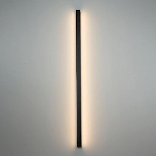 NTALJC Wandleuchte lange Streifenwand auf und ab Wandleuchte Leuchte Acryl schwarzer Flurwand montiert S für Wohnzimmer von NTALJC