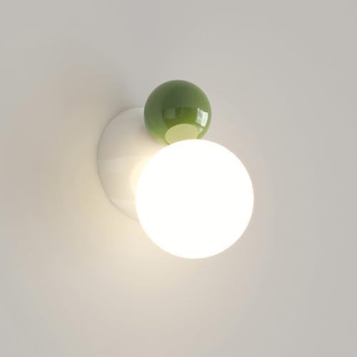 NTALJC Weißmilch Globe Sconce Mitte des Jahrhunderts Wandleuchte NTALJC Weißmilch Globe Sconce Mitte des Jahrhunderts Wandleuchte von NTALJC