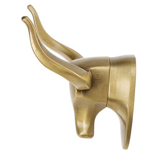 Vintage Bull -Form -Kleiderhaken dekorative Wandbügel Raum Aluminium Retro Design für Schlafzimmertür von NTALJC