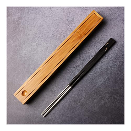 1 Paar Essstäbchen aus natürlichem Sterlingsilber, wiederverwendbar, rutschfest, aus Holz und Sterlingsilber, Geschenk für Küche, Hotel, Sushi C 1 Paar Essstäbchen aus natürlichem Sterlingsilber, wiederverwendbar, rutschfest, aus Holz und Sterlingsilber, Geschenk für Küche, Hotel, Sushi C von NTCE