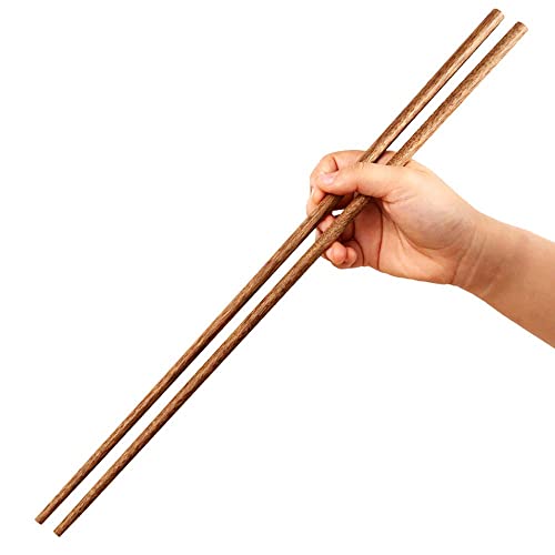 1 Paar extra lange Essstäbchen aus Holz, 41,9 cm, wiederverwendbar, für Nudeln, Frittieren, Hotpot, japanische Essstäbchen, extra lange rutschfeste Essstäbchen A 1 Paar extra lange Essstäbchen aus Holz, 41,9 cm, wiederverwendbar, für Nudeln, Frittieren, Hotpot, japanische Essstäbchen, extra lange rutschfeste Essstäbchen A von NTCE