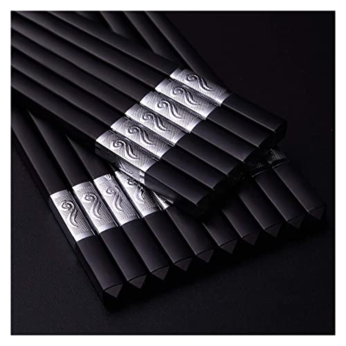 10 Paar Essstäbchen Essstäbchen Glasfaser Wiederverwendbare Essstäbchen Ess von NTCE