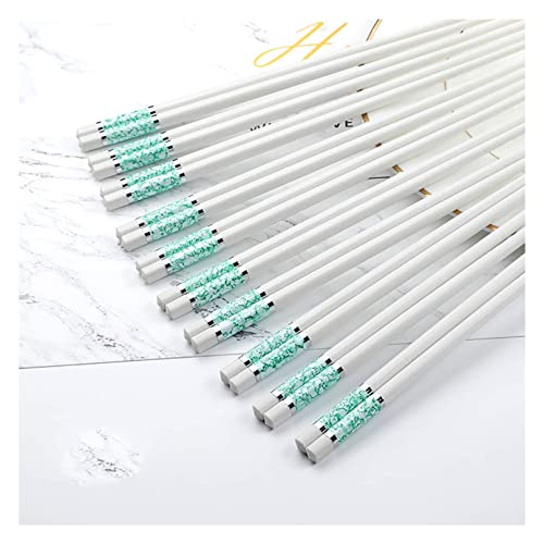 10 Paar Fiberglas-Essstäbchen-Set, ideale Essstäbchen für Gerichte aus der asiatischen Küche, modernes und elegantes Design in Weiß, spülmaschinenfest, chinesisches Geschirr, 24 cm 10 Paar Fiberglas-Essstäbchen-Set, ideale Essstäbchen für Gerichte aus der asiatischen Küche, modernes und elegantes Design in Weiß, spülmaschinenfest, chinesisches Geschirr, 24 cm von NTCE