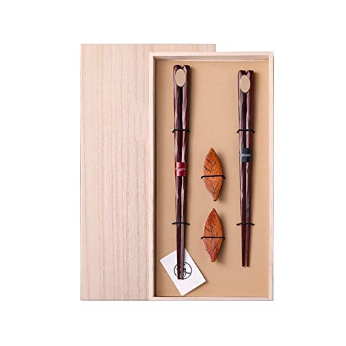 2 Paar Essstäbchen mit wiederverwendbarer Hülle, Mode Bambus Holz Essstäbchen Set Kreatives Geschenk Set Leicht zu halten für asiatische Lebensmittel Sushi Nudeln Bestes Geschenk W 2 Paar Essstäbchen mit wiederverwendbarer Hülle, Mode Bambus Holz Essstäbchen Set Kreatives Geschenk Set Leicht zu halten für asiatische Lebensmittel Sushi Nudeln Bestes Geschenk W von NTCE