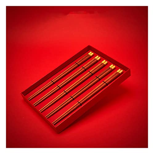 5/10 Paar handgefertigte Essstäbchen aus Holz Küchenstäbchen aus natürlichem Bambus für Gesundheit Asiatisch Japanisch Koreanisch Nudeln Sushi Essstäbchen Set wiederverwendbar von NTCE