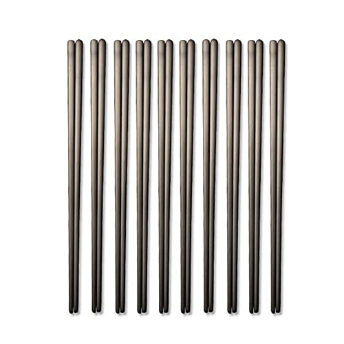 5 Paar/10 Paar Koreanische Essstäbchen Essstäbchen Wiederverwendbare Essstäbchen Edelstahl Essstäbchen Essstä von NTCE