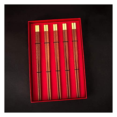 5 Paar/10 Paar wiederverwendbare Essstäbchen aus chinesischem, koreanischem japanischem Bambus, handgeschnitzte Essstäbchen mit Geschenkbox, spülmaschinenfest, 5 Paar 5 Paar/10 Paar wiederverwendbare Essstäbchen aus chinesischem, koreanischem japanischem Bambus, handgeschnitzte Essstäbchen mit Geschenkbox, spülmaschinenfest, 5 Paar von NTCE