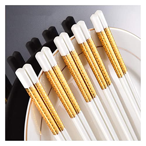 5 Paar Chinesische Essstäbchen aus Keramik, Wiederverwendbare Essstäbchen, Spülmaschinenfest, Sushi Sashimi Essstäbchen für Zuhause Restaurant Küche W 5 Paar Chinesische Essstäbchen aus Keramik, Wiederverwendbare Essstäbchen, Spülmaschinenfest, Sushi Sashimi Essstäbchen für Zuhause Restaurant Küche W von NTCE