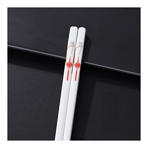 5 Paar Essstäbchen aus Porzellan im japanischen Stil, wiederverwendbar, spülmaschinenfest, hochwertige Knochenstäbchen, toller Ersatz für Bambus-/Holz-Essstäbchen, 24,9 cm S 5 Paar Essstäbchen aus Porzellan im japanischen Stil, wiederverwendbar, spülmaschinenfest, hochwertige Knochenstäbchen, toller Ersatz für Bambus-/Holz-Essstäbchen, 24,9 cm S von NTCE