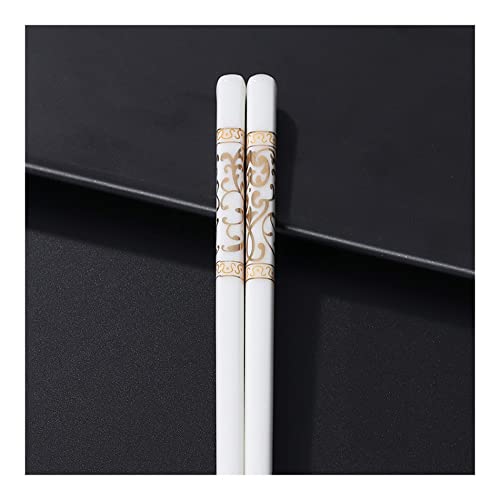 5 Paar Essstäbchen im japanischen Stil, wiederverwendbar, spülmaschinenfest, hochwertige Knochenstäbchen, ausgezeichneter Ersatz für Bambus/Holz Essstäbchen, 24 cm R 5 Paar Essstäbchen im japanischen Stil, wiederverwendbar, spülmaschinenfest, hochwertige Knochenstäbchen, ausgezeichneter Ersatz für Bambus/Holz Essstäbchen, 24 cm R von NTCE