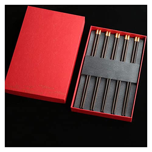 Essstäbchen, 5 Paar Essstäbchen aus natürlichem Holz, wiederverwendbar, chinesische Essstäbchen, Essstäbchen, Essstäbchen, Essstäbchen Essstäbchen, 5 Paar Essstäbchen aus natürlichem Holz, wiederverwendbar, chinesische Essstäbchen, Essstäbchen, Essstäbchen, Essstäbchen von NTCE