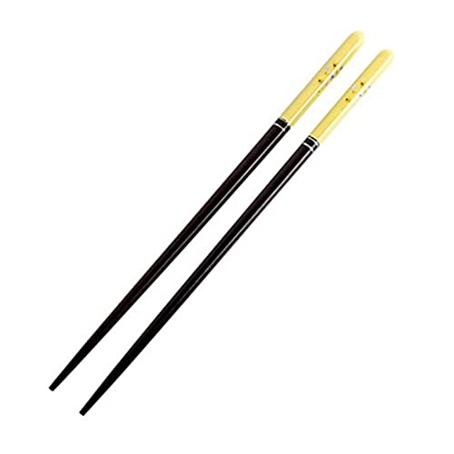 Essstäbchen aus Holz im japanischen Stil, niedlich und bunt, spitzes chinesisches Geschirr, lange kreative Essstäbchen, rutschfest, Gelb, 5 Paar Essstäbchen aus Holz im japanischen Stil, niedlich und bunt, spitzes chinesisches Geschirr, lange kreative Essstäbchen, rutschfest, Gelb, 5 Paar von NTCE