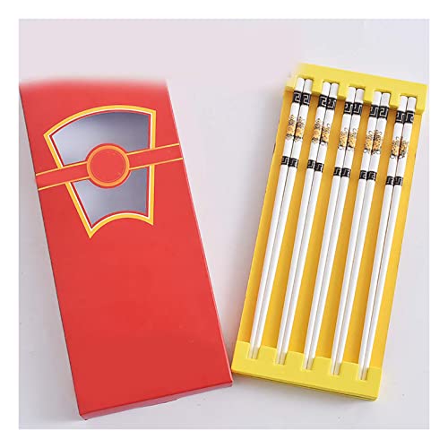 Essstäbchen aus Porzellan, wiederverwendbar, japanisch, chinesisch, koreanisch, rutschfest, 5/10 Paar, spülmaschinenfest, 24 cm x 10 Paar Essstäbchen aus Porzellan, wiederverwendbar, japanisch, chinesisch, koreanisch, rutschfest, 5/10 Paar, spülmaschinenfest, 24 cm x 10 Paar von NTCE