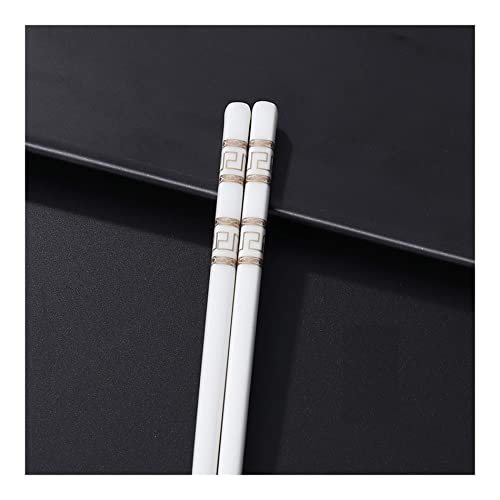 Essstäbchen aus Porzellan im japanischen Stil, wiederverwendbar, spülmaschinenfest, hochwertige Knochenstäbchen, toller Ersatz für Bambus-/Holz-Essstäbchen, 24,9 cm Durchmesser, 5 Paar Essstäbchen aus Porzellan im japanischen Stil, wiederverwendbar, spülmaschinenfest, hochwertige Knochenstäbchen, toller Ersatz für Bambus-/Holz-Essstäbchen, 24,9 cm Durchmesser, 5 Paar von NTCE